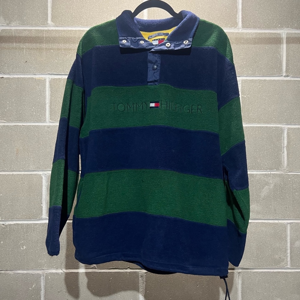 Vintage Striped Fleece Tommy Hilfiger Pullover